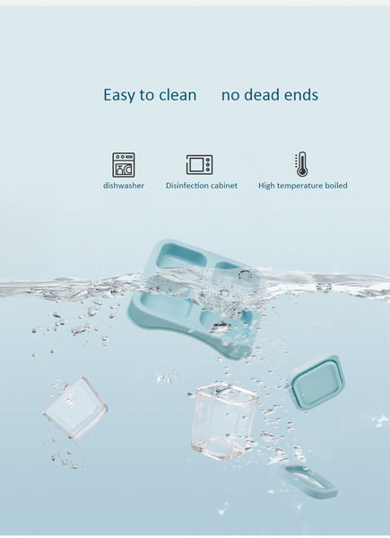 Glass Food Container Set (2*60ml+2*120ml) - Green