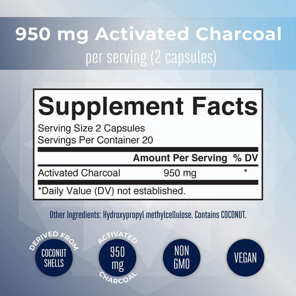 Charcoal Capsules - 40 Count