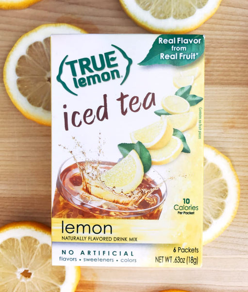 True Lemon Iced Tea Naturally Flavored Drink Mix ONLY 10 CALORIES Lemon Iced Tea