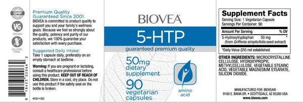 5 HTP (50mg) - 90 capsules