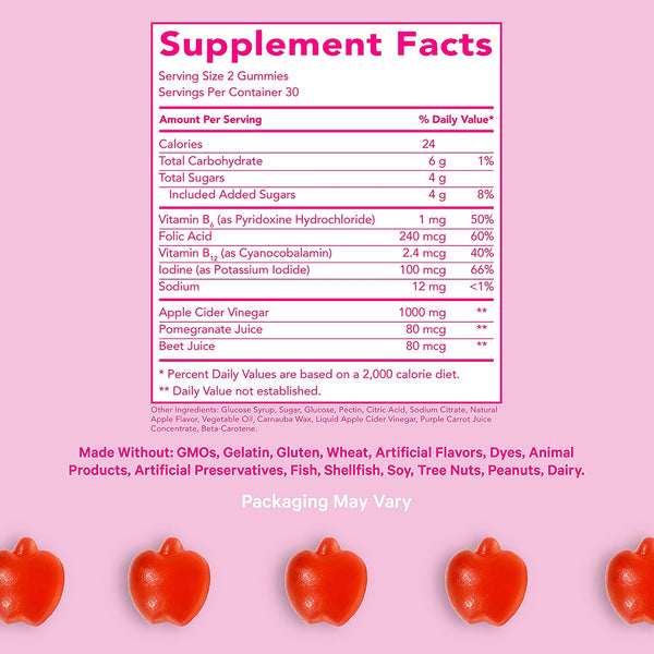 Apple Cider Vinegar Gummies - 60 Gummies