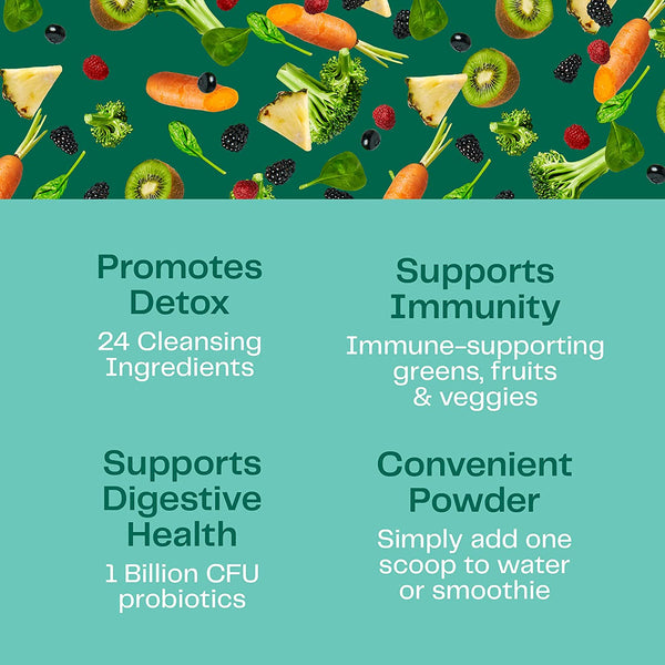 Green Superfood Powder - Detox & Digest 30 Servings- 30 Servings