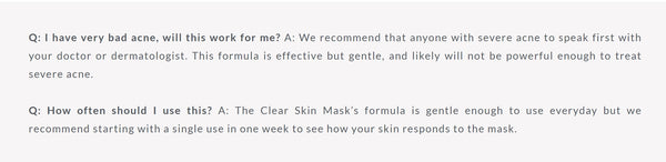 Vitamin Clear Skin Acne Mask (4oz) - Unscented