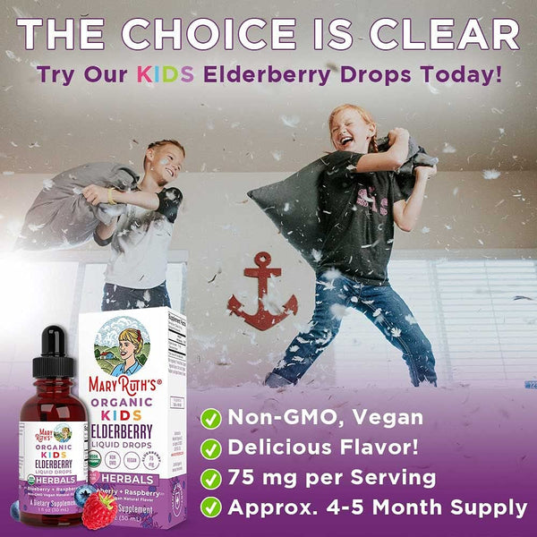 Organic Kids Elderberry Liquid Drops- 1oz