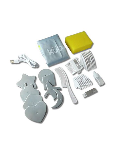 JN005 Hair Cutter With Battery (9pcs/set) - Blue