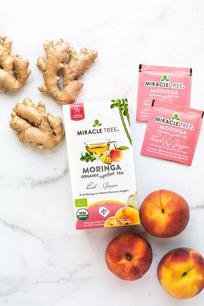 Organic Moringa Tea- Peach & Ginger