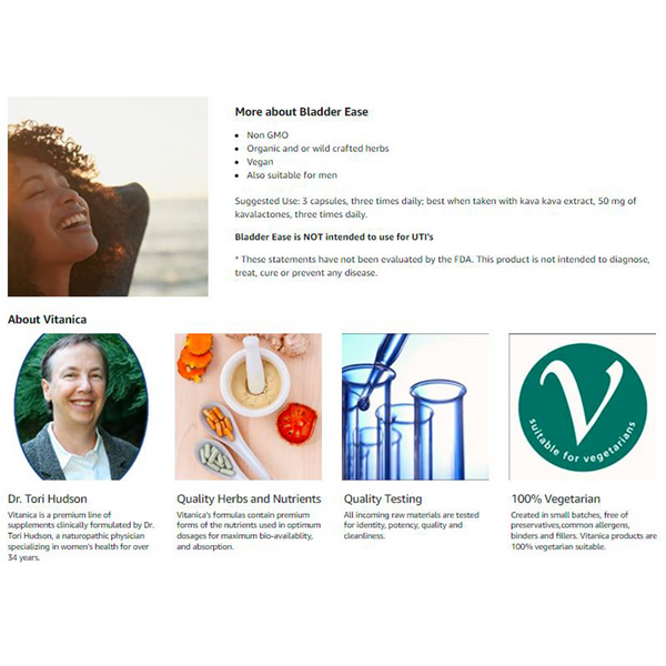 Bladder Ease - 180 Capsules