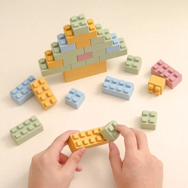 Cognitive Toy Silicone Kaleidoscope Building Block Silicone