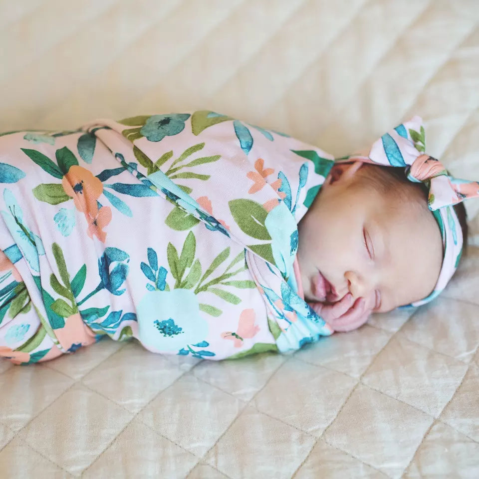 Mom robe and baby boy 2024 swaddle set