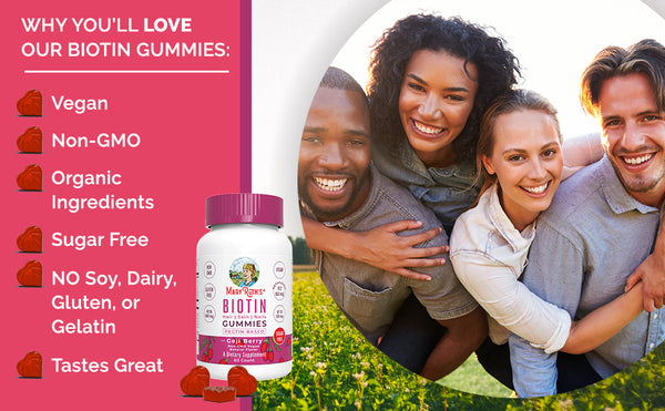 Biotin VEGAN Hair, Skin & Nails Gummies 60 Gummies