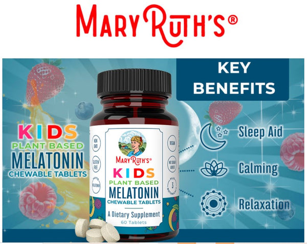 Kids Plant-Based Melatonin Chewable Tablets - 60 Count