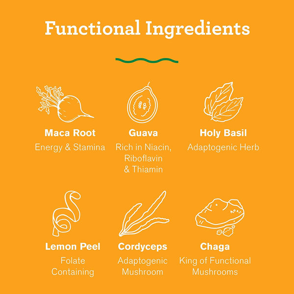 Organic Energy Booster - Maca Root | Cordyceps | Chaga 30 Servings