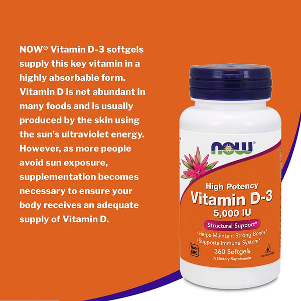 Vitamin D-3 (1,000 IU) - 360 Softgels