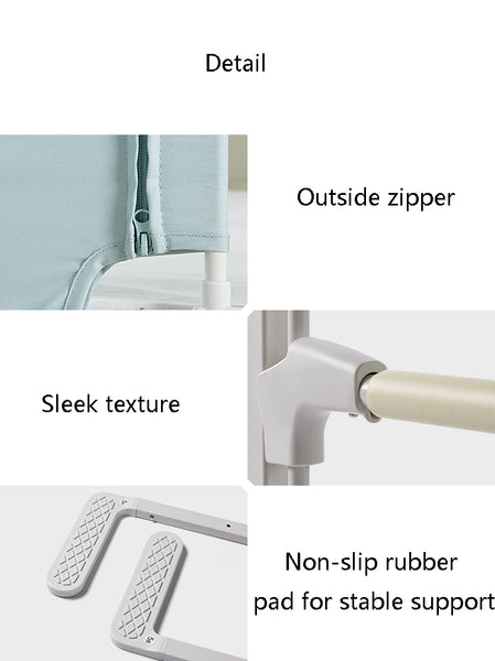 Baby & Kids Bed Fence - Anti-fall Protection - Grey