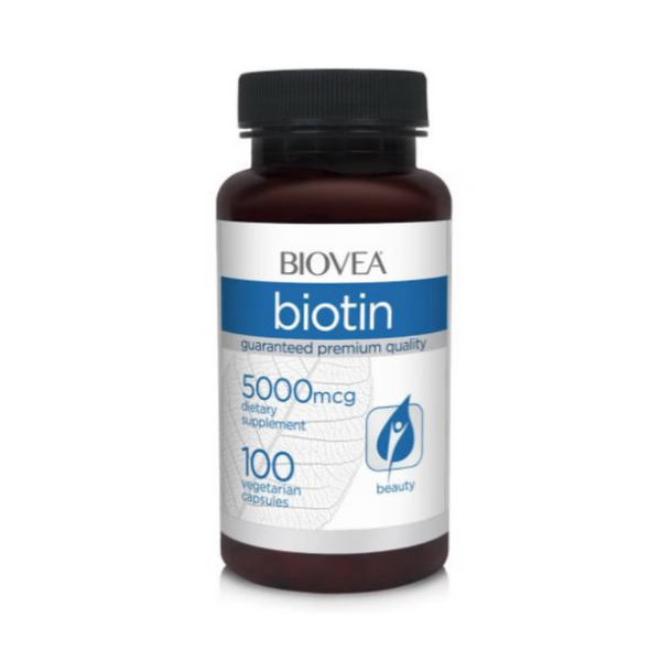 Biotin (5,000mcg) - 100 capsules