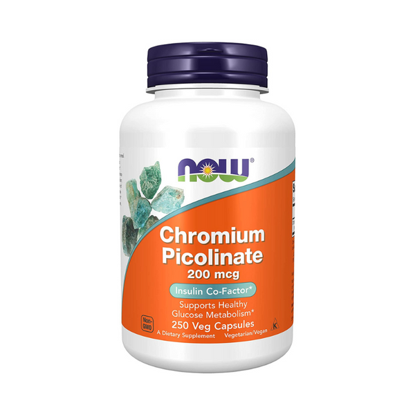 Chromium Picolinate for Weight Loss & Blood Sugar Control (200mcg) - 250 Capsules
