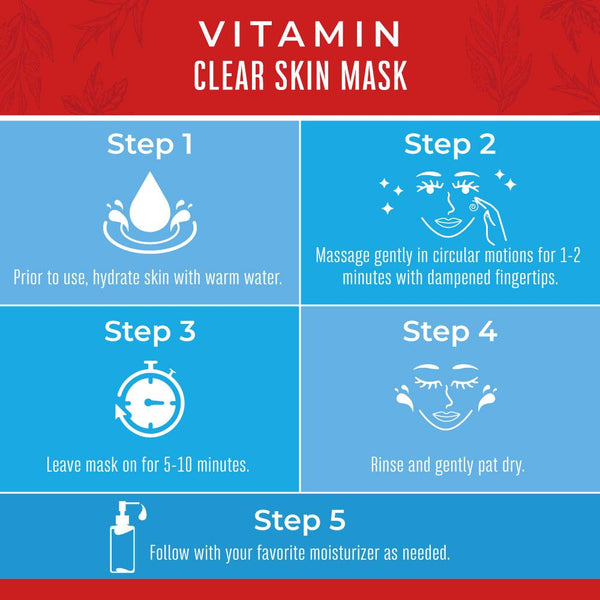 Vitamin Clear Skin Acne Mask (4oz) - Unscented