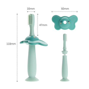 Elephant Toothbrush With 1 Spare Head - Green