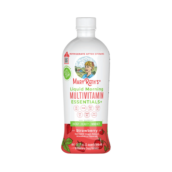 Liquid Morning VEGAN Multivitamin Essentials + (32oz) - Strawberry