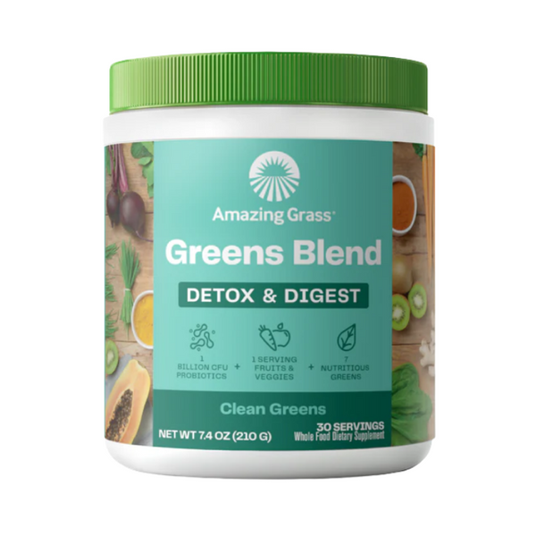 Green Superfood Powder - Detox & Digest 30 Servings- 30 Servings