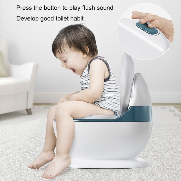 Baby Potty With Flashing Music - Blue