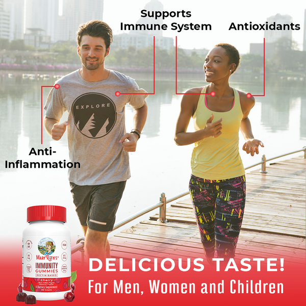 VEGAN Immunity Gummies Sugar-Free 90 Gummies - Cherry