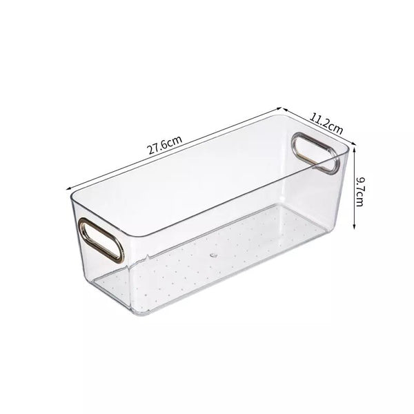 Acrylic Transparent Storage Organizer Box with Hold handles