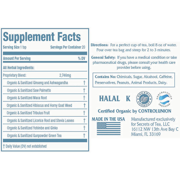 Male Fertility Tea - 20 Teabags