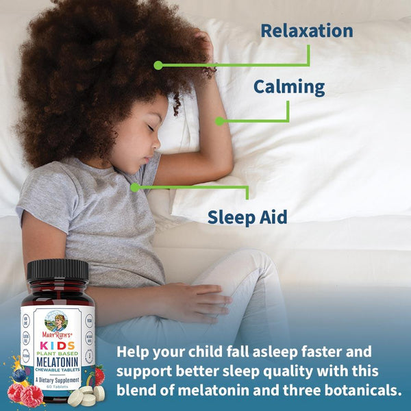 Kids Plant-Based Melatonin Chewable Tablets - 60 Count