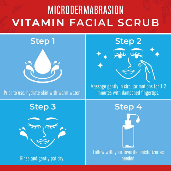 Microdermabrasion Vitamin Facial Scrub (4oz) - Unscented