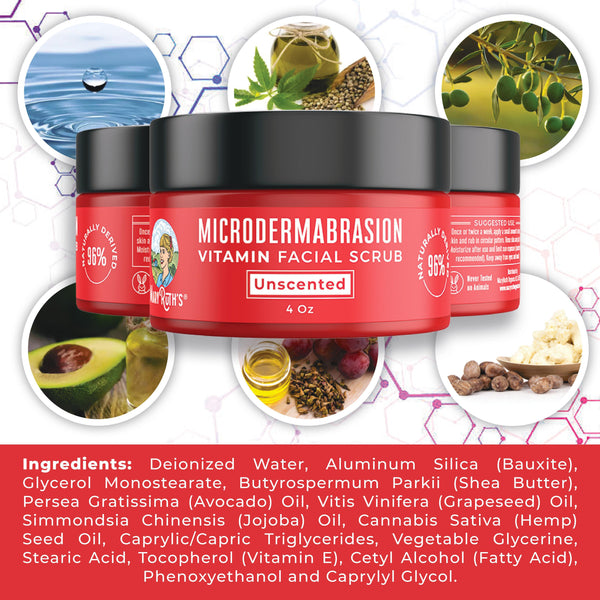 Microdermabrasion Vitamin Facial Scrub (4oz) - Unscented