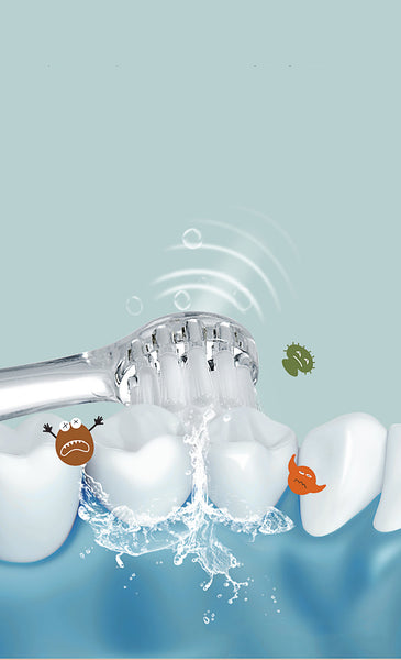 Electric Toothbrush With 2 Spare Head - Blue