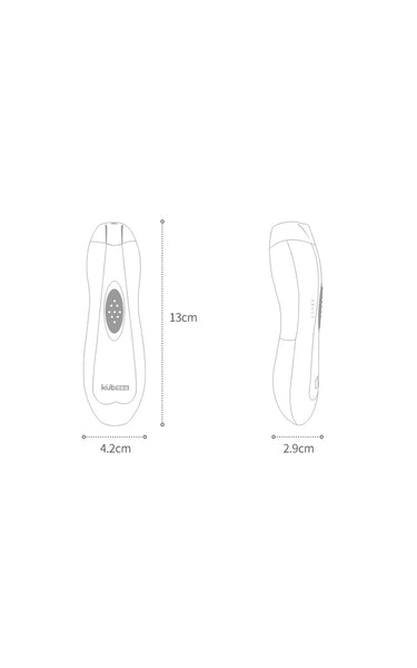 Electric nail grinder (with 5 grinder head and light) - Pink