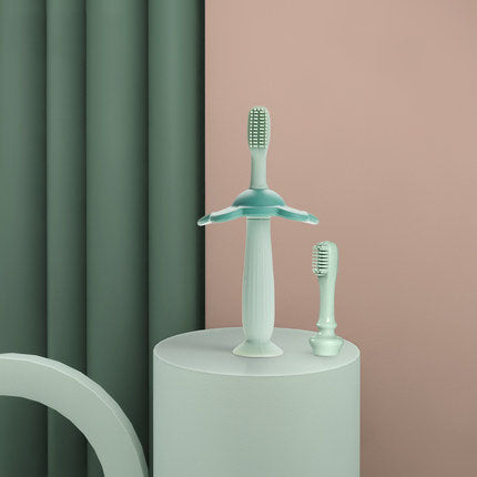 Elephant Toothbrush With 1 Spare Head - Green