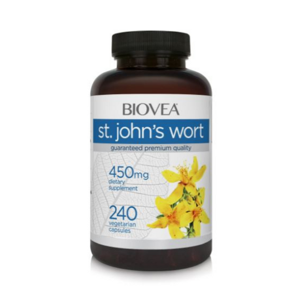St. John's Wort (450mg) -240 Capsules (For Depression & Mood Disorders)