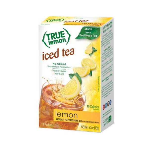 True Lemon Iced Tea Naturally Flavored Drink Mix ONLY 10 CALORIES Lemon Iced Tea