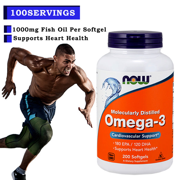 Omega-3 Fish Oil (Molecularly Distilled) - 200 Softgels