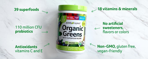 Organic Greens with Superfood Blend - 24 Servings