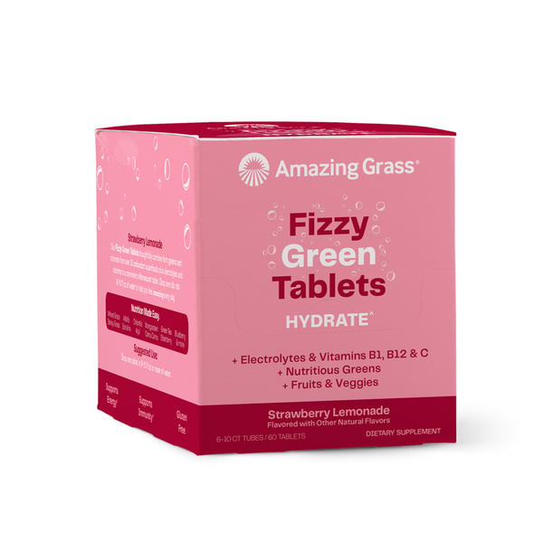 Effervescent GSF Hydrate - Plant Based On-The-Go Drink 10 Tablets - Strawberry Lemonade