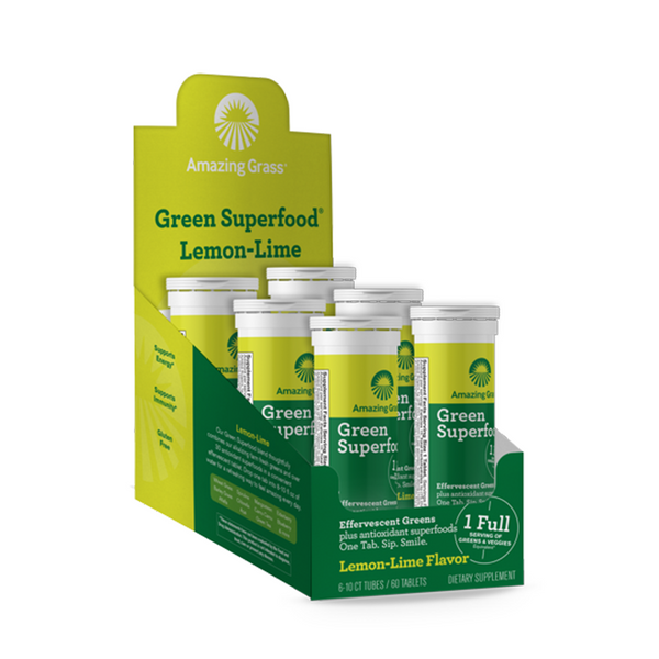 Effervescent GSF - Plant Based On-The-Go Drink 10 Tablets - Lemon Lime