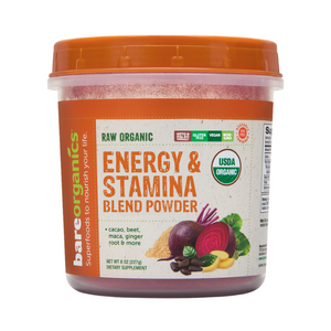 USA-Imported Raw Organic Energy & Stamina Blend Powder - 8oz - 227g