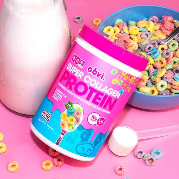 Obvi Super Collagen Protein - Fruity Cereal - 30 servings