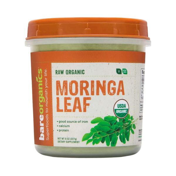 USA-Imported Raw Organic Moringa Leaf Powder - 8oz - 227g