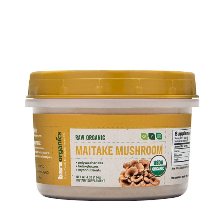 USA-Imported Raw Organic Maitake Mushroom Powder - 4oz - 114g