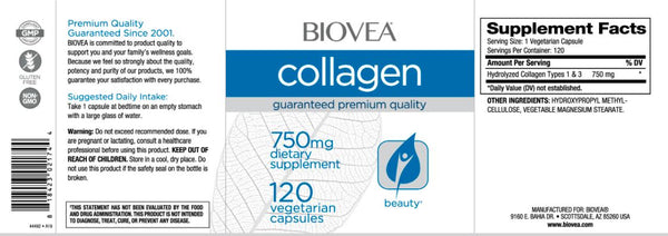 Collagen (750mg) - 120 Capsules