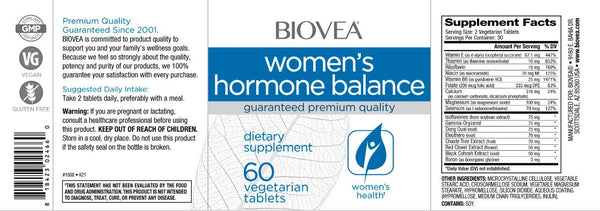 Women's Hormone Balance Supplement  -60 Tablets