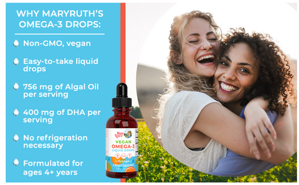 VEGAN Omega-3 Liquid Drops (1oz) - Orange