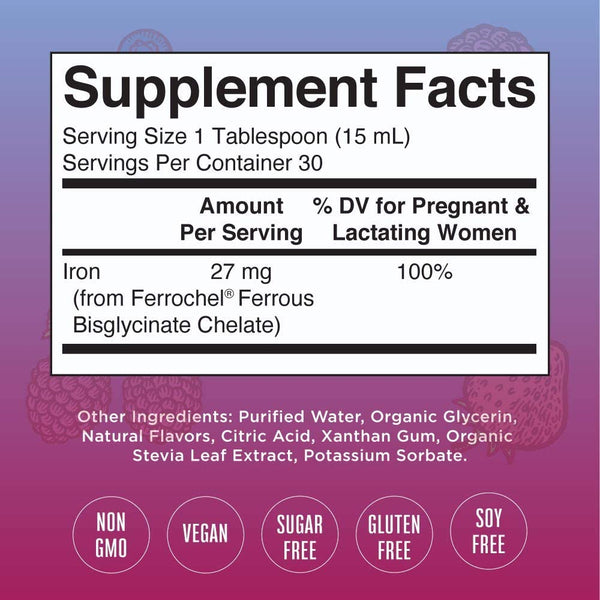 Vegan Prenatal & Postnatal Liquid Iron