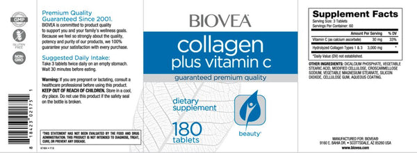 Collagen Plus Vitamin C - 180 Tablets