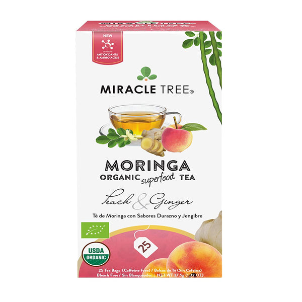 Organic Moringa Tea- Peach & Ginger
